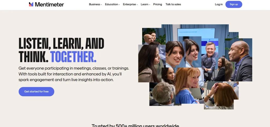 presentation software - Mentimeter