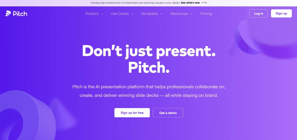 presentation software - Pitch