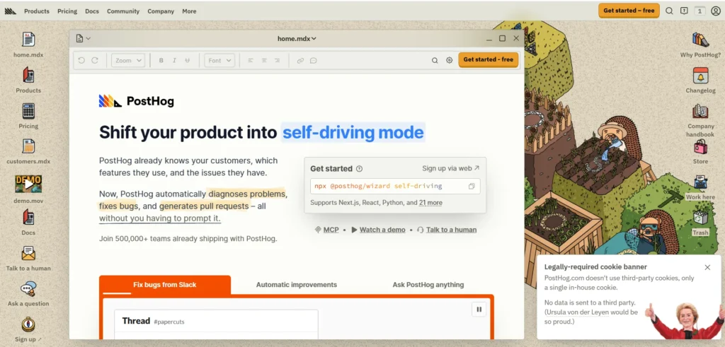 Growth Navigate Startup Tool-  PostHog