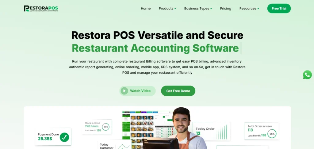 canteen management software - Restora POS