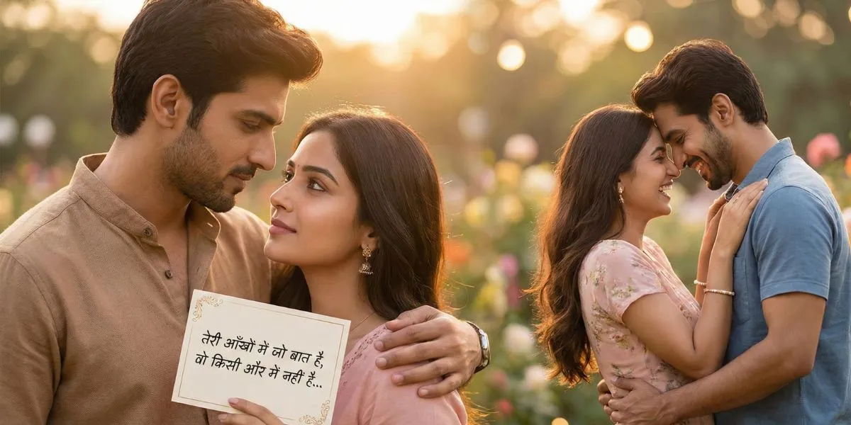 Romantic - 2 Line Shayari on Eyes