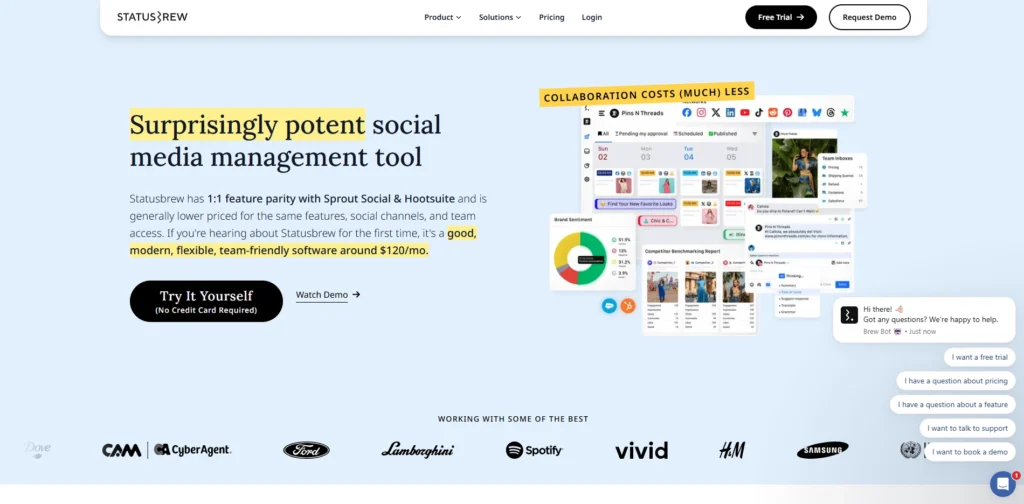 Social Media Monitoring Software -   Statusbrew
