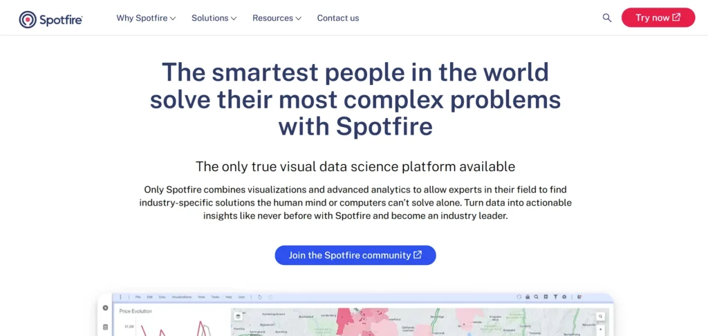 predictive analytics tool - TIBCO Spotfire
