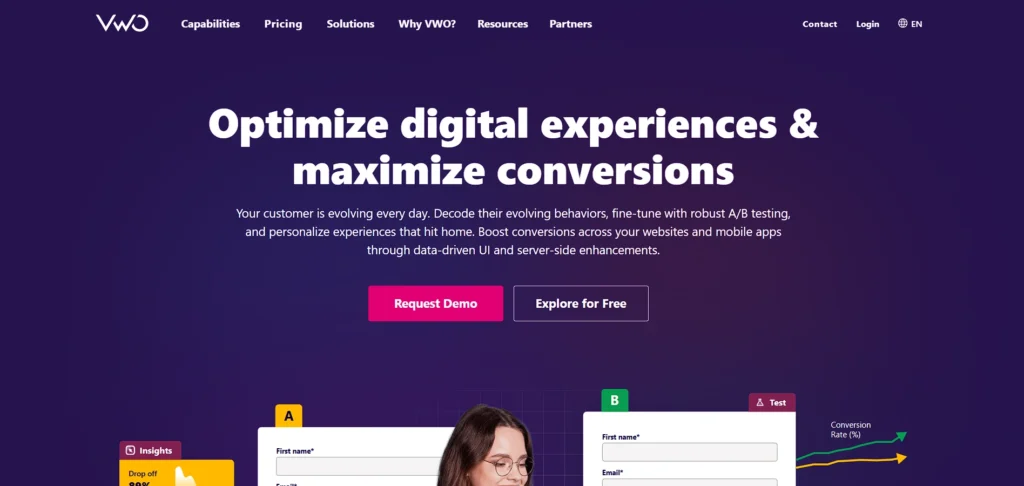 web optimization software solution - VWO