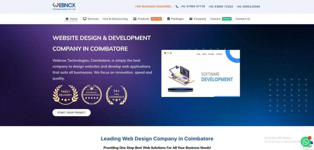 IT Company in Trichy- Webnox Techno​logi​es