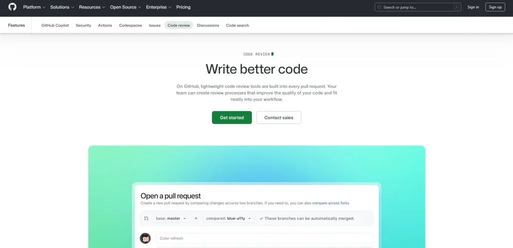 Code Review Tools-GitHub Pull Requests