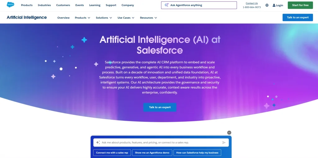 AI Tools for Business -Salesforce Einstein