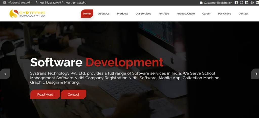 Systrans Technolo​gy Pvt Ltd