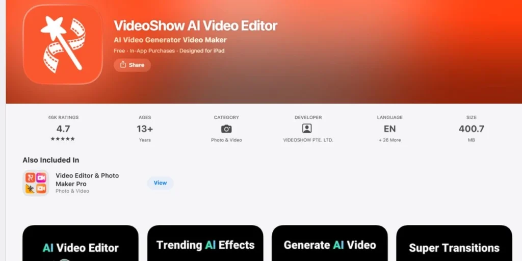 VideoShow - Editing Apps Like CapCut