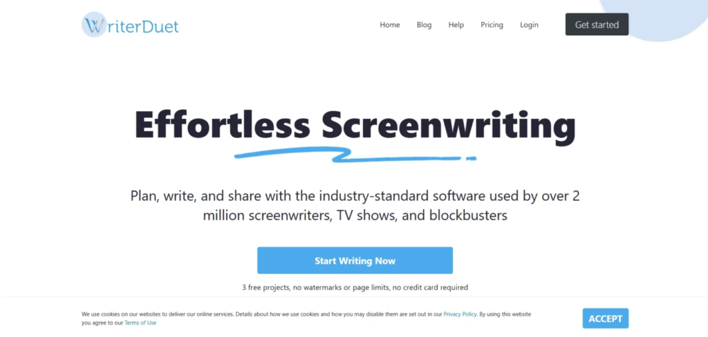 Free Script Writing Software - WriterDuet