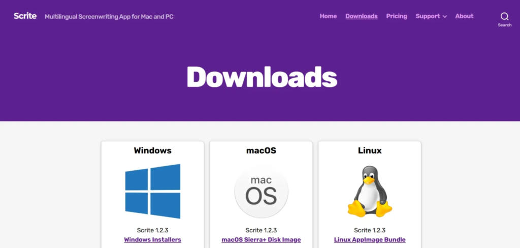 Free Script Writing Software - Scrite 
