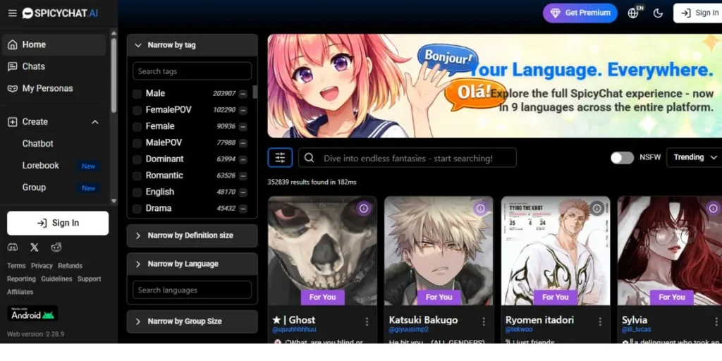 Character AI Alternatives- spicychat ai