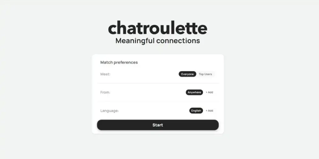Chatroulette - Thundr Alternatives