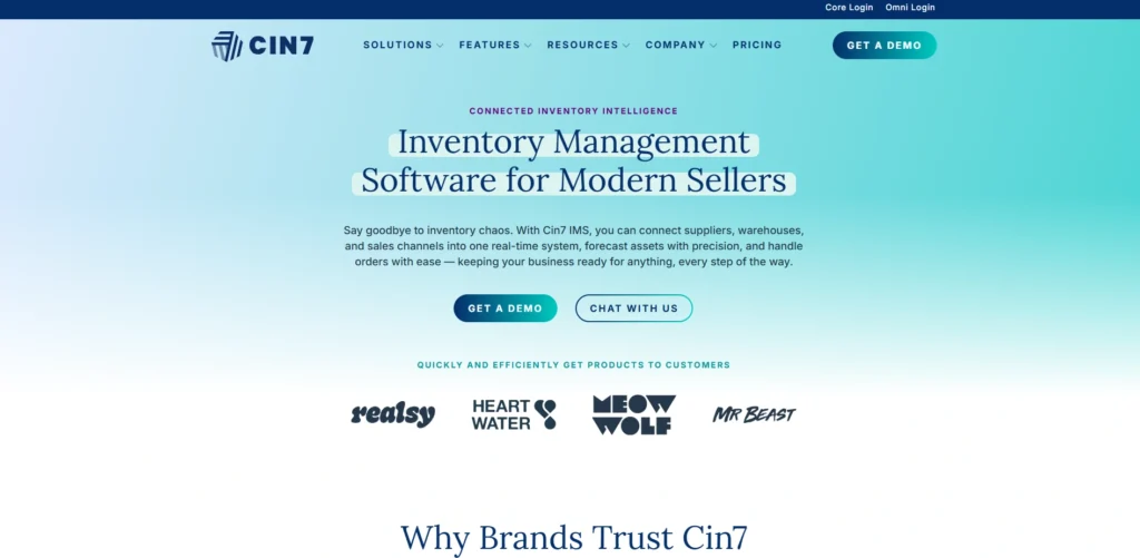 Warehouse Stock Management Software -Cin7