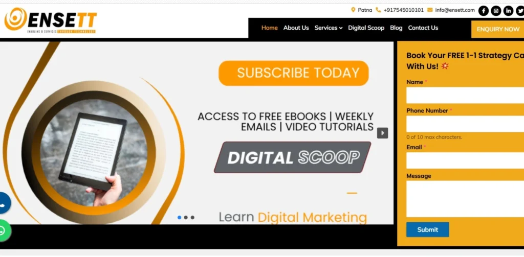 IT Companies in Patna - ENSETT Digital Solutions