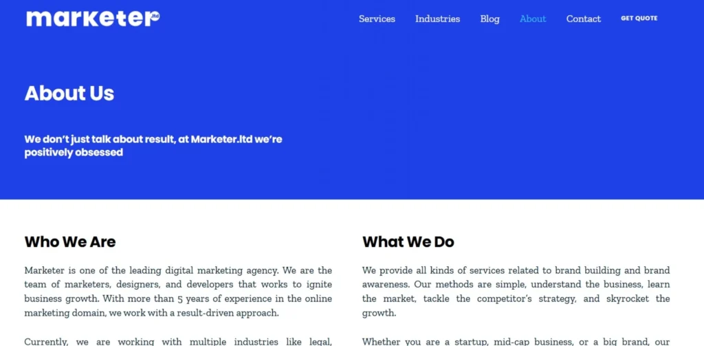 IT Companies in Patna - Marketer Limited