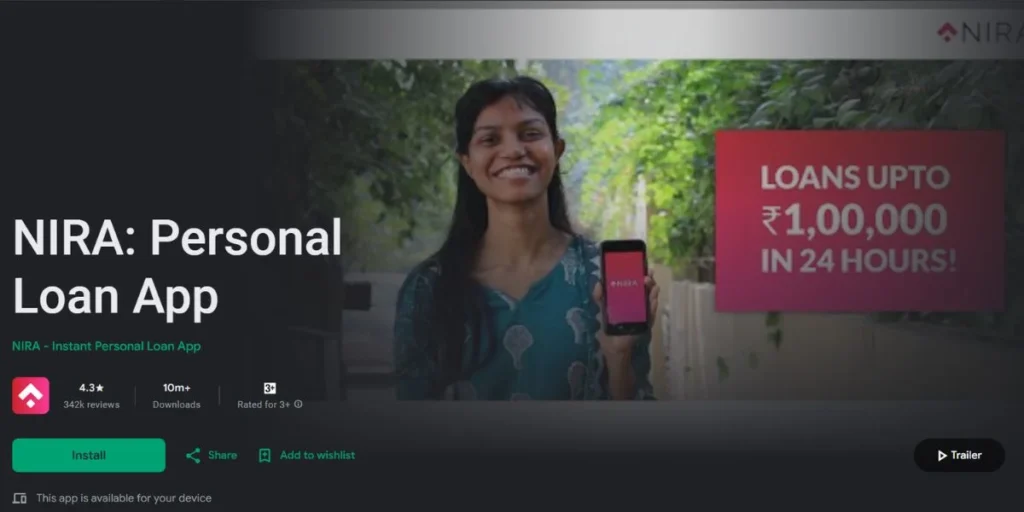 Nira - Bad CIBIL Loan App List