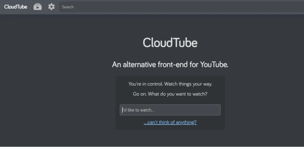 Poketube Alternatives - CloudTube