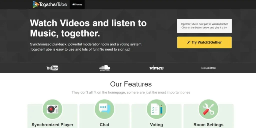 TogetherTube - Metastream Alternatives