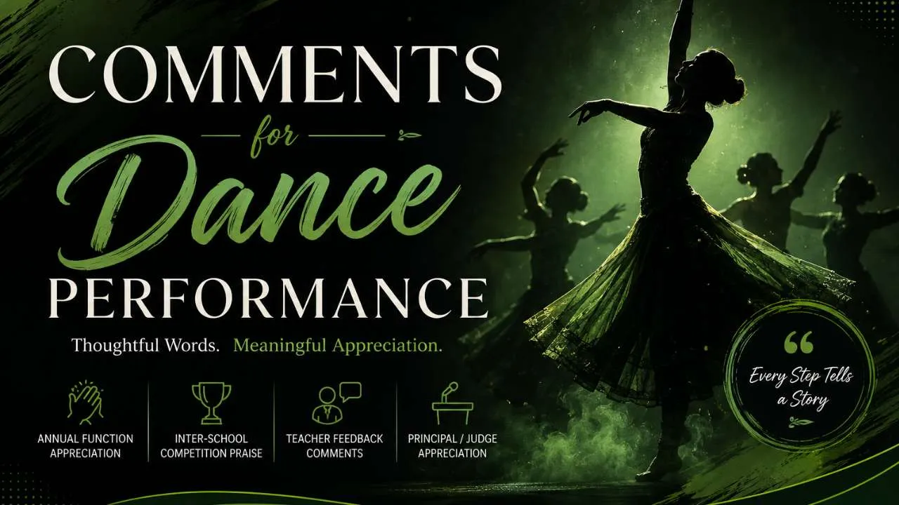 Comments for Dance Performance
