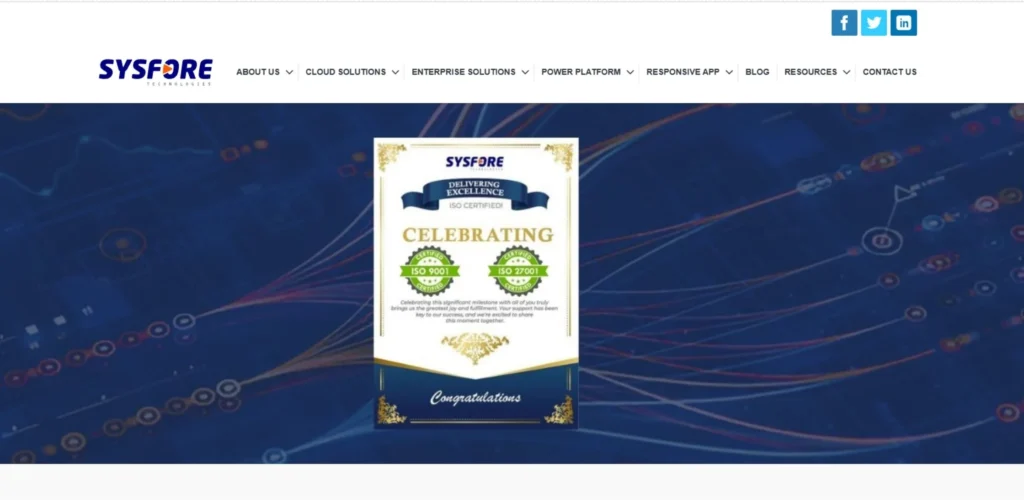 IT Companies in Koramangala - Sysfore Technologies