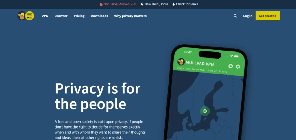 VPN for anonymous‍ s‍urfing- Mu‌llvad VPN