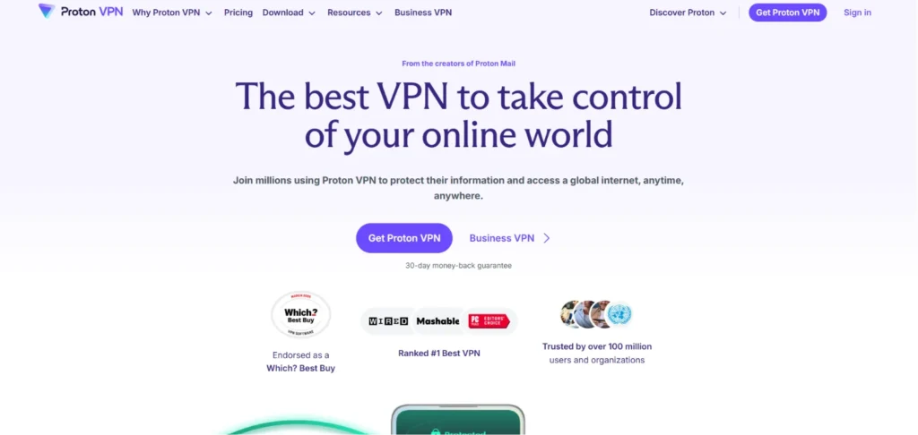 VPN for anonymous‍ s‍urfing- Pro‍ton VPN