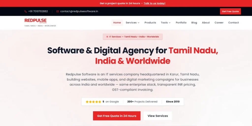Redpulse Software - IT Companies in Karur