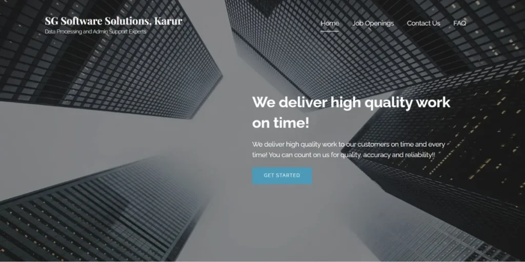 SG Software Solutions - IT Companies in Karur