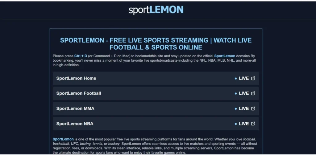 Stream2Watch Alternatives - SportLemon