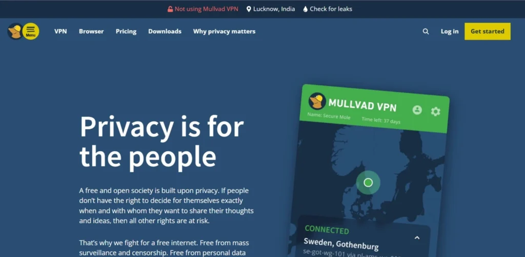 VPNs for Anonymous Surfing - Mullvad