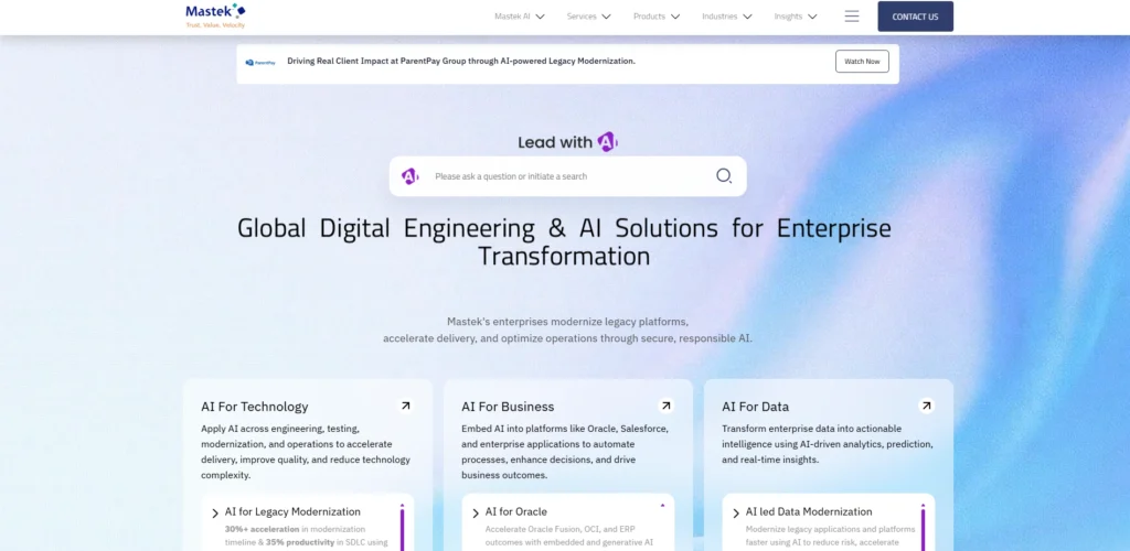 IT Company in Andheri- Mastek